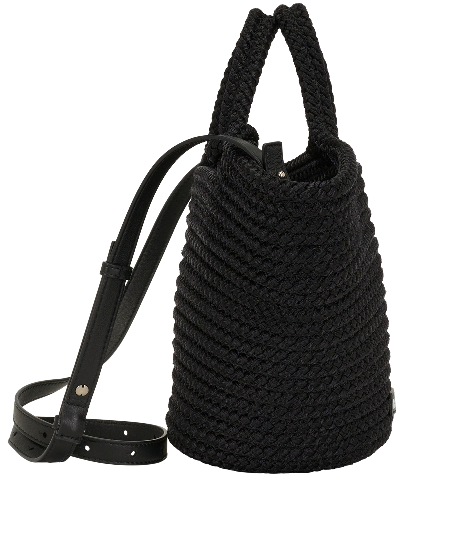 Small Ibiza, &pound;395, Handbags, Black, Leather, Side view
